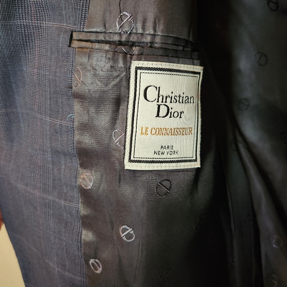 Vintage Christian Dior Le Connaisseur Men's Wool Suit Jacket - Size 42S - Picture 2 of 12